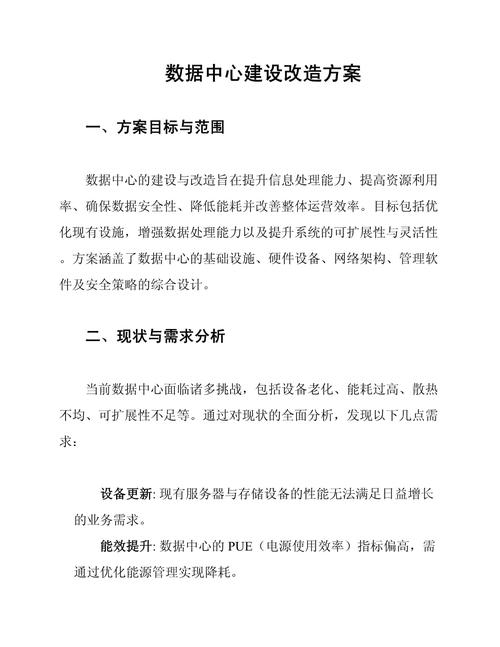 数据机房整改方案与实施策略插图 数据机房整改方案与实施策略插图