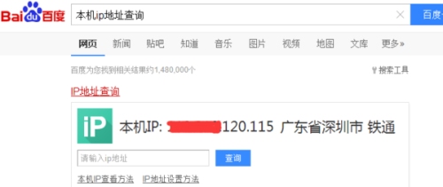 通过网站查询公网IP插图 通过网站查询公网IP插图