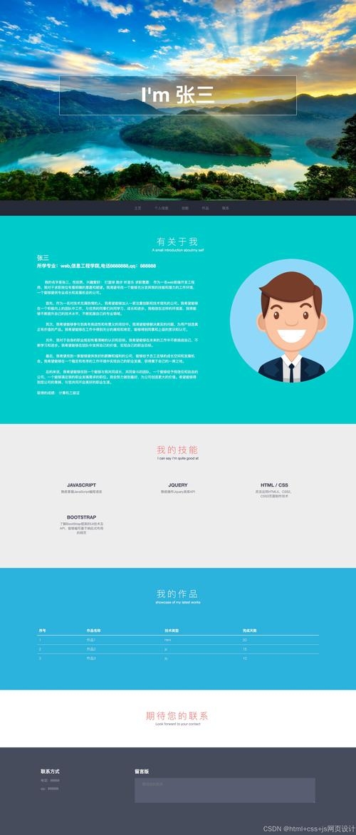 免费单页网站模板与资源大放送，PPT、简历及响应式网站建设必备工具插图