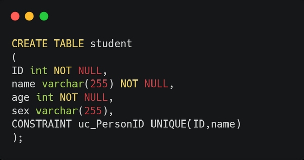 SQL唯一约束设置教程,添加、修改与创建唯一索引插图 SQL唯一约束设置教程,添加、修改与创建唯一索引插图