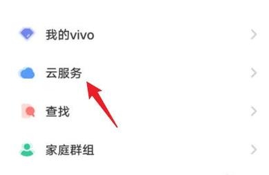 vivo云服务介绍及开通指南，APP登录、数据备份与恢复，选择云盘存储照片简洁明了地概括了文章内容。插图