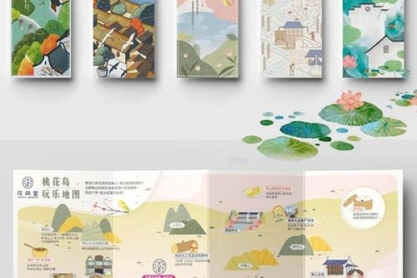 网页设计风格指南，插画风建筑排版-踏云行